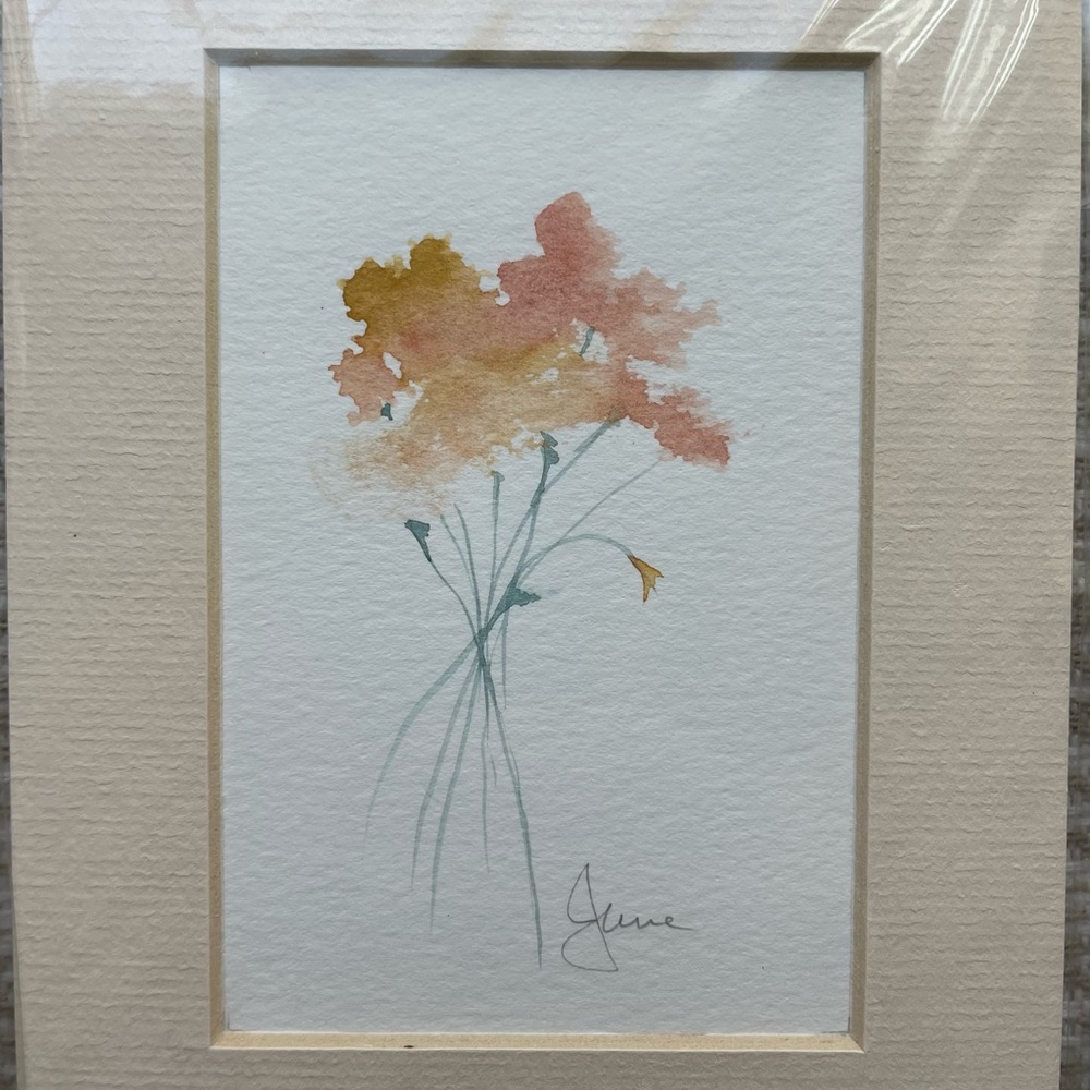 Original water colors by June. Lot of three - Picture 3 of 5